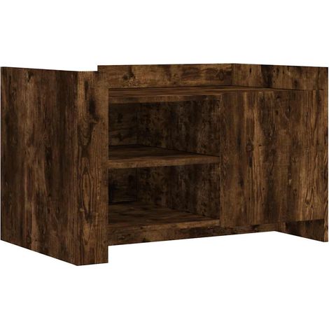Maison Exclusive - Tavolino da Salotto Rovere Fumo 80x50x50cm in Legno Multistrato