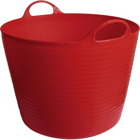 Kerbl Trog FlexBag Kunststofftrog 28 l rot Futtertrog Transporteimer Eimer