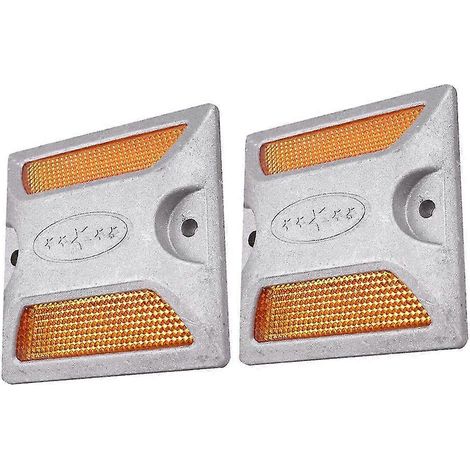 Lot de 2 balises réfléchissantes pour chaussée et allée (modèle aléatoire) - FCY (1/4)