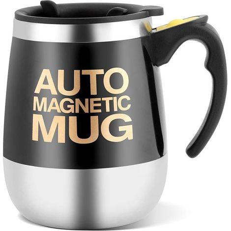 Automatischer magnetischer Becher, Edelstahl-Rührbecher für Kaffee/Tee/heiße Schokolade, gut für die Gesundheit (1/5)