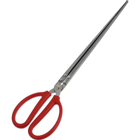 Pince à feu et à briquettes pour barbecue, 51,5 cm de long, à ouverture droite, pour le nettoyage des grillades et de la cuisine (1/5)