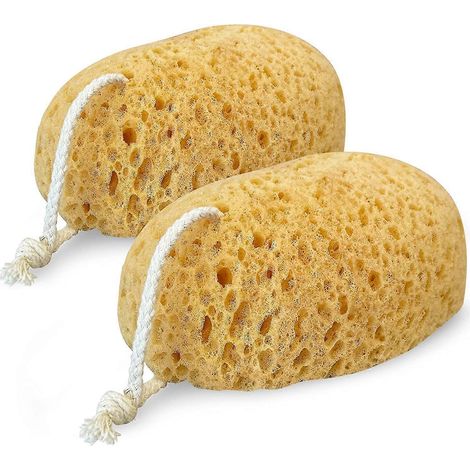 Lot de 2 serviettes de bain propres pour bébé et enfant, loofahs pour la douche et le bain, coussin givré. (1/5)