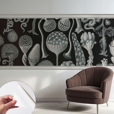 Tapete adhésive moderne pour salon et chambre à coucher Décoration rapide avec colle Plantes magiques 250x104 cm (1/5)