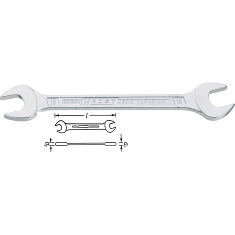 Clé à double mâchoire 450N 12x13mm L.172,7mm, à torsion (1/4)