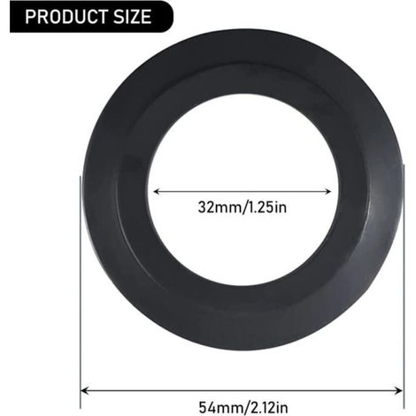 5 Pièces joint evier cuisine,Joint en Silicone pour Paniers Filtrants, Joint d’évier de Rechange en Caoutchouc,54mm Extérieur, 32mm Intérieur, Cuisine D'évacuation Bouchon D'obturation Joint (1/4)