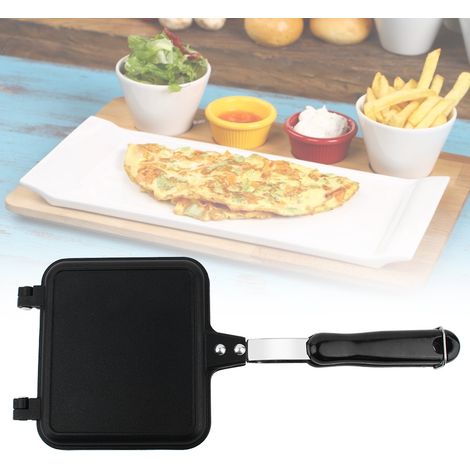 Gaufrier antiadhésif double face pour gâteaux, toasts et sandwichs (1/5)