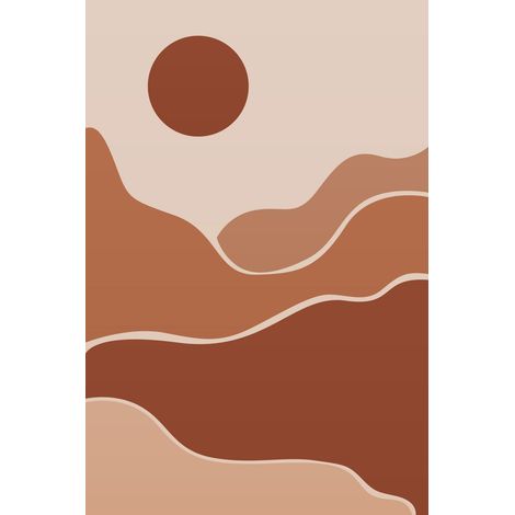 Papier peint panoramique - Paysage Boho - 170 cm x 255 cm (1/2)