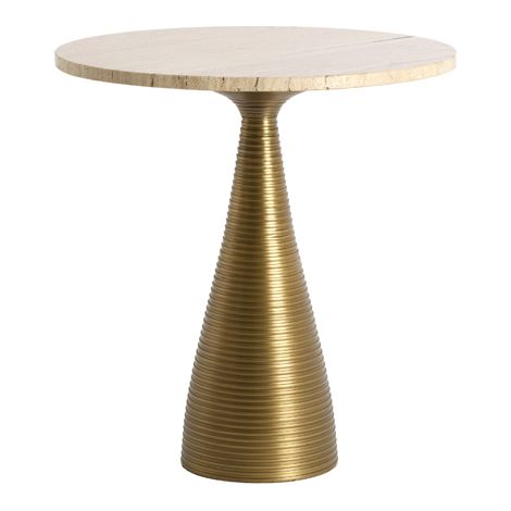 Robuster brauner Metall-Beistelltisch Light & Living Bahia (1/3)