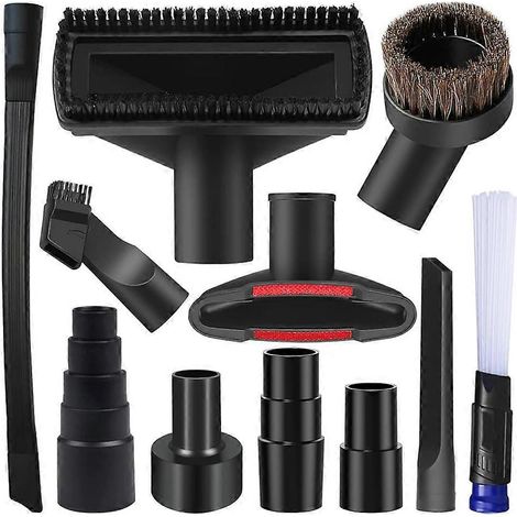 11PCS Aspirateur accessoire Kit Wet Dry Plastic Aspirateur Hose Adapter 1 – 1/4inch Aspirateur Cleaners Accessoires (1/5)