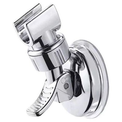 Support de pommeau de douche universel et réglable, avec 2 crochets, compatible avec les barres de douche de 16 à 28 mm. (1/5)