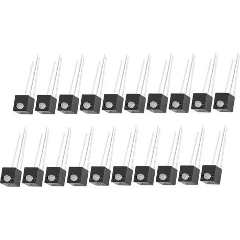 20 pièces LED Rouge Vert 3mm Anode Commune, Support 1‑Trou 3‑Broches pour Circuits Électroniques