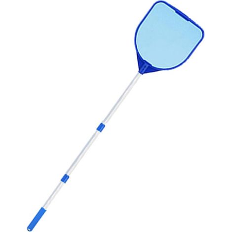 132 cm Pool-Skimmer-Kescher mit Teleskopgriff, Laubkescher mit 17-41 Zoll Stange, Pool-Reinigungsnetz für Spa, Algen und Teich