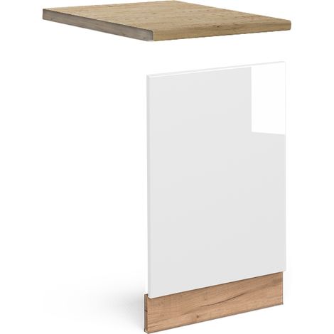 Pannello frontale Fame-Line, Bianco lucido, 45 cm , PL Rovere, Vicco