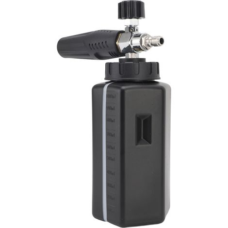 Canon à mousse pour nettoyeur haute pression 1L, pulvérisateur de lavage de voiture en acier inoxydable ABS de grande capacité (1/5)