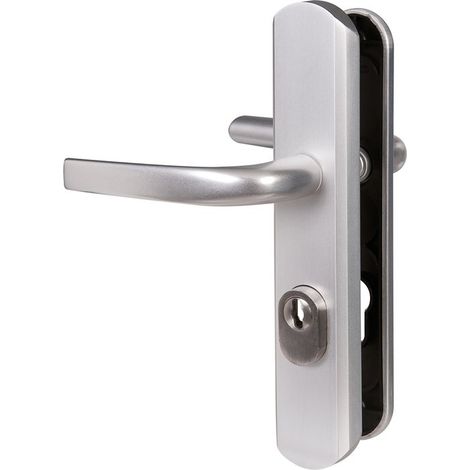 Vachette – Ensemble S-plaque Secumax Onea – Sécurité renforcée – Finition argent – Installation simple sur portes intérieures et extérieures