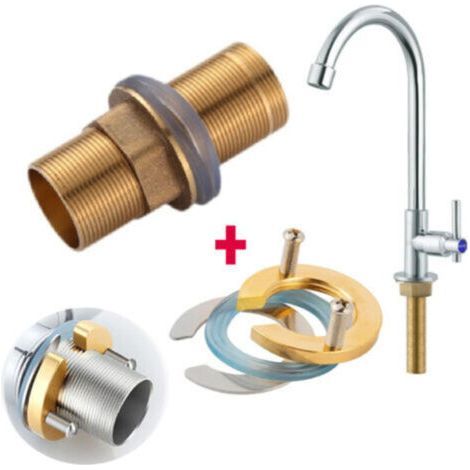 Faucet Repair Kit, Brass Thread Fixing Accessory Kit for Faucet Repair (M32-60mm) (1/4)