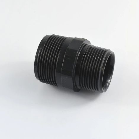 Raccord PVC Réduction, Double Mamelon AG 1 1/2" x 1 1/4", Plomberie PVC (1/3)