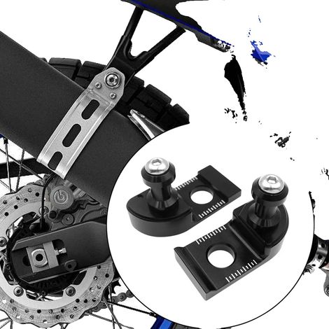 Blocco tendicatena, lega di alluminio, 9,2 cm (3,62 pollici), compatibile con vari modelli di moto, regolazione precisa della catena, facile installazione (1/5)
