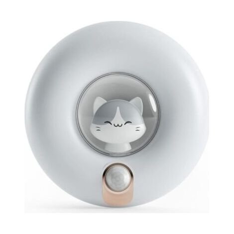 Veilleuse à capteur de mouvement rechargeable pour enfants, éclairage d'armoire à intensité variable pour placard, chambre, couloir, abri de toilette, garage (1/5)