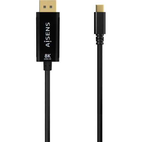 Adaptador USB-C a DisplayPort Aisens A109-0689 Negro 1,8 m (1/3)