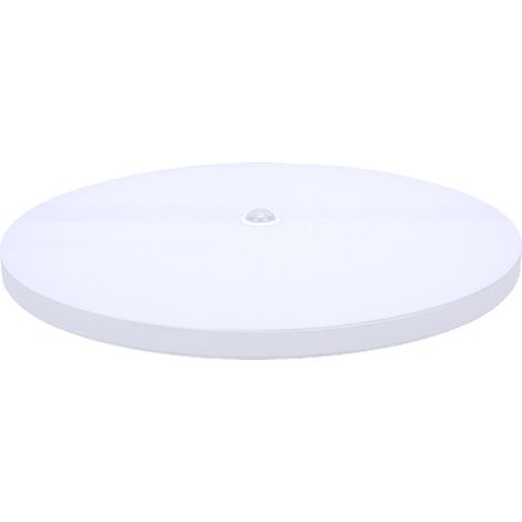 Plafonnier rond ultra-plat 36 W 6500K détecteur de mouvement présence humaine pour entrée couloir escalier garage économie d'énergie (1/5)