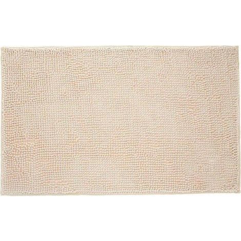 Tatkraft Alfombra de baño Chenilla Arena 50 x 80 cm
