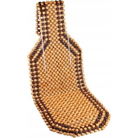 TAPPETO DI PERLINE PER SEDILE DA POLTRONA PERLINE PER AUTO PERLINE beige marrone