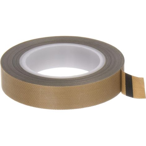 Ruban adhésif PTFE haute température Sourcing Map Fabric, rouleau de 12,7 mm x 10 m (0,5 po 33 pi), (1/5)