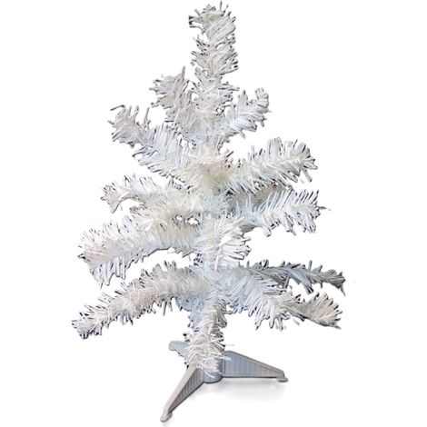 Künstlicher Weihnachtsbaum weiß 60cm Weihnachtsdeko Tannenbaum Christbaum Tanne (1/2)