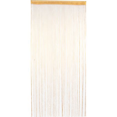 Rideau En Chaîne À Franges - Polyester Durable Pour Intérieur - Décoration Fenêtre Et Porte - Couleur Jaune (1/5)