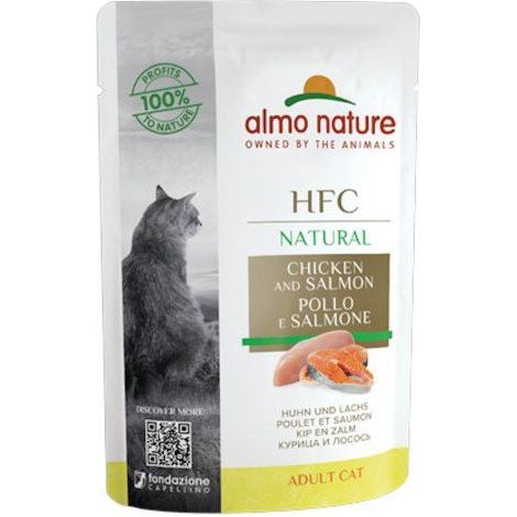 Almo Nature  HFC Natural  Sobre de 55 g - Pollo y salmón 55 g