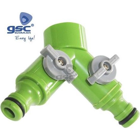 Adattatore per rubinetto a 2 uscite Ø3 / 4 "GSC 003602039