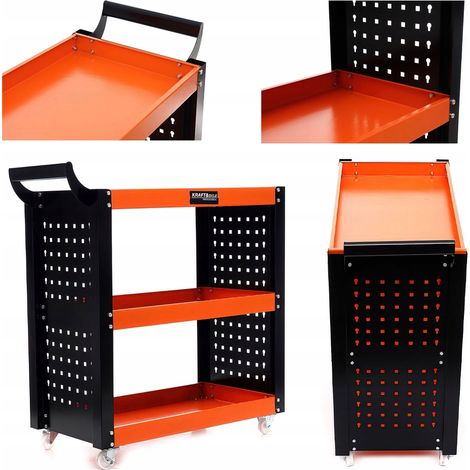 Carro de taller, armario para herramientas, resistente, 3 estantes, Kraft&Dele (1/5)