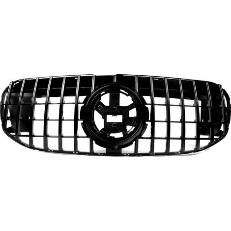 Parrilla delantera, estilo GT-R, reemplazo directo, negro brillante. (1/2)