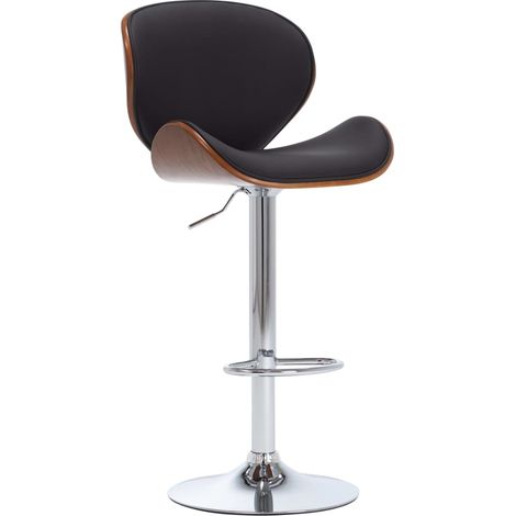Tabouret de bar Tabouret Haut Chaise de Bar Siège de cuisine Noir Similicuir HAV6301 (1/5)