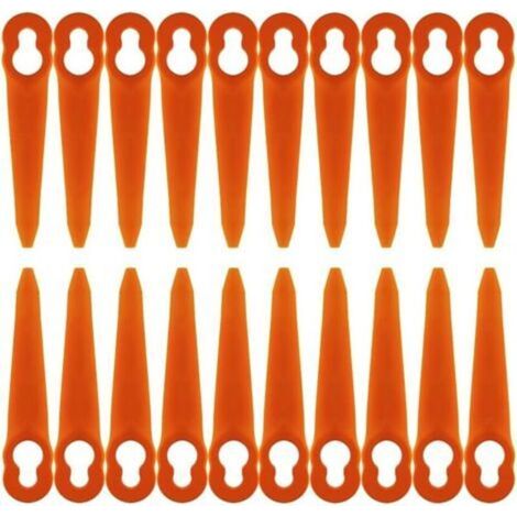 Lot de 100 Lames Compatible pour Coupe Bordure Stihl PolyCut 2-2 PolyCut 3-2, FSA 45 FSA 57 FSE 52, Lames en Plastique pour Coupe Bordure Stihl sans Fil
