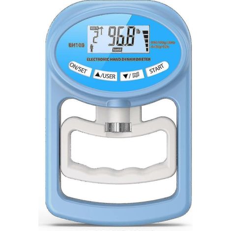 Dynamomètre manuel pour la force de préhension - Testeur électronique de force de préhension - Appareil de mesure numérique pour l'entraînement de la force de préhension (1/5)