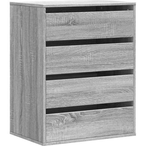 Maison Exclusive - Cassettiera Angolare Grigio Sonoma 60x41x76cm Legno Multistrato