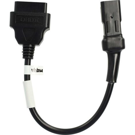 vhbw adattatore OBD2 4 Pin su OBD2 16Pin compatibile con Ducati Multistrada 1200 DVT, 1200 S, 1200 moto - 20 cm