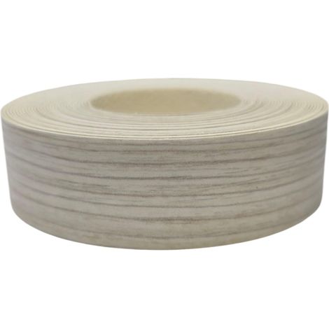 1x Bande de Chant Thermocollant 21mm x 5m Epaisseur 0,50mm Mélaminé Facile à Appliquer Bricolage Étagère Meuble Panneau Bois Durable, Crème Fineline (1/3)