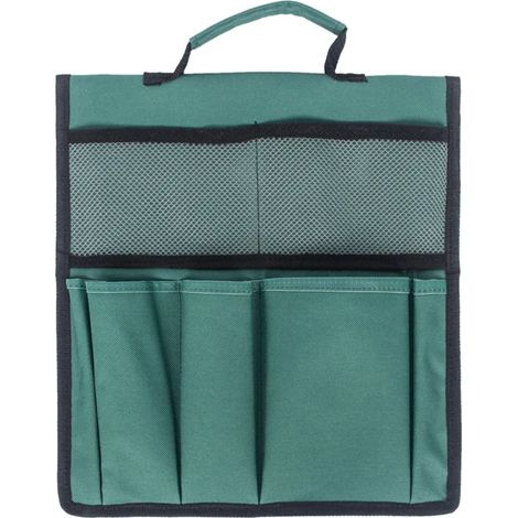Sac à outils de jardin vert pour outils de jardinage - Sac à outils de jardin multifonctionnel, organisateur d'outils de jardin imperméable en Oxford (1/5)