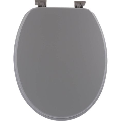 Wc-deckel mdf 18 zoll kunststoffbefestigungen - grau - Tendance