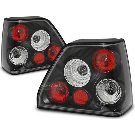 Paire de feux arriere VW Golf 2 83-91 noir-27336369 (1/2)