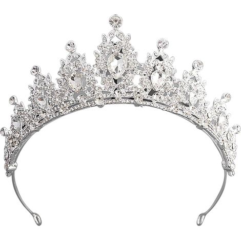 Bridal Crown, Wedding Crown Hair Accessories for Prom Costume, Party, Alloy Headband for Women (1/5)