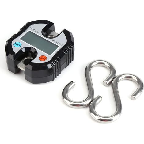 Noir Balance de grue professionnelle portative de Digital 150 kilogrammes, balance électronique de pesage de boucle d'échelle accrochante