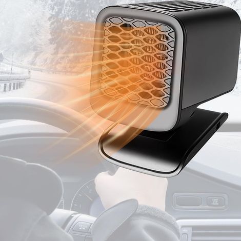 Car Heater, 2-in-1 12V Car Heater, 150W Portable Car Heater with Fast Heating, Defrosting and Defogging Functions, Car Fan Heater, 360° Rotating (1/5)