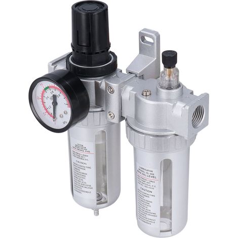 G1/2-Zoll-Luftkompressorfilter mit Wasser- und Ölabscheider, Regler und Manometer, maximal 1 MPa (1/5)