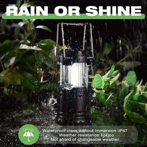 Faltbare Campinglaterne batteriebetrieben ultrahelle LED-Laterne geeignet für Stromausfälle Notfälle in Innenräumen Outdoor-Aktivitäten Camping (1/3)