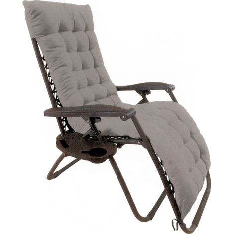 POLTRONA RECL. PADDING 90/165X65XH113CM GRIGIA.