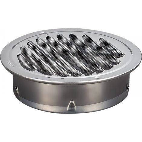 1PC Stainless Steel Round Ventilation Grille 100mm Metal Ventilation Grille Grill (1/4)
